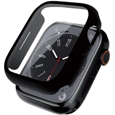Crong Hybrid-Uhrengehäuse – Apple Watch 41 mm Glasgehäuse (schwarz), Smartwatch Zubehör, Schwarz Crong Hybrid-Uhrengehäuse – Apple Watch 41 mm Glasgehäuse (schwarz), Smartwatch Zubehör, Schwarz