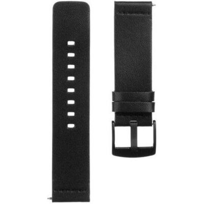 Source Leather Band 22mm (22 mm, Echtes Leder), Uhrenarmband, Schwarz Source Leather Band 22mm (22 mm, Echtes Leder), Uhrenarmband, Schwarz