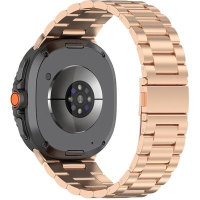 Techsuit - Watchband (W010) - Samsung Galaxy Watch8 40mm/Watch8 44mm/Watch8 Classic/Ultra 2 - Pink (Stainless Steel), Uhrenarmband, Pink Techsuit - Watchband (W010) - Samsung Galaxy Watch8 40mm/Watch8 44mm/Watch8 Classic/Ultra 2 - Pink (Stainless Steel), Uhrenarmband, Pink