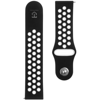 Source 22mm Double Silicone Watch Strap and Watch Band (22 mm, Silikon), Uhrenarmband, Weiss, Schwarz Source 22mm Double Silicone Watch Strap and Watch Band (22 mm, Silikon), Uhrenarmband, Weiss, Schwarz