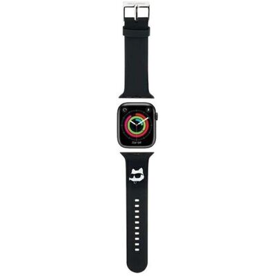 Karl Lagerfeld Schwarzes 3D Gummi Choupette Head Armband für Apple Watch Karl Lagerfeld Schwarzes 3D Gummi Choupette Head Armband für Apple Watch
