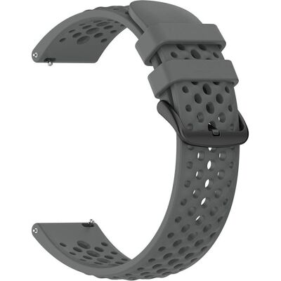 Techsuit - Watchband 22mm (W083) - Amazfit Active Max - Gray (22 mm, Silikon), Uhrenarmband, Grau Techsuit - Watchband 22mm (W083) - Amazfit Active Max - Gray (22 mm, Silikon), Uhrenarmband, Grau