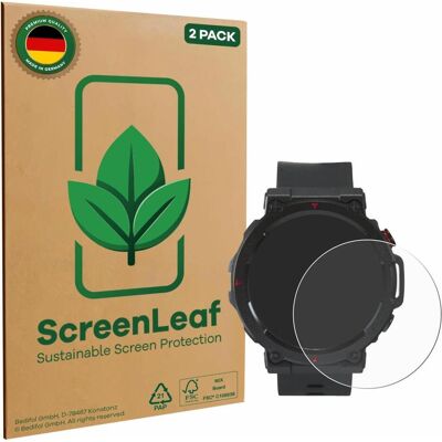 ScreenLeaf Schutzfolie für Crivit Sport-Smartwatch nachhaltiger Displayschutz Display Schutz Folie Klar, Smartwatch Schutzfolie, Transparent ScreenLeaf Schutzfolie für Crivit Sport-Smartwatch nachhaltiger Displayschutz Display Schutz Folie Klar, Smartwatch Schutzfolie, Transparent