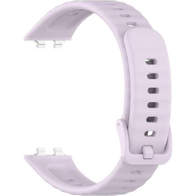 Techsuit - Watchband (W082) - Huawei Band 11 / Band 11 Pro - Lavender (Silikon), Uhrenarmband, Violett Techsuit - Watchband (W082) - Huawei Band 11 / Band 11 Pro - Lavender (Silikon), Uhrenarmband, Violett