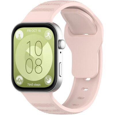 Techsuit - Watchband (W050) - Huawei Watch Fit 3 - Pink (Silicone), Uhrenarmband, Pink Techsuit - Watchband (W050) - Huawei Watch Fit 3 - Pink (Silicone), Uhrenarmband, Pink