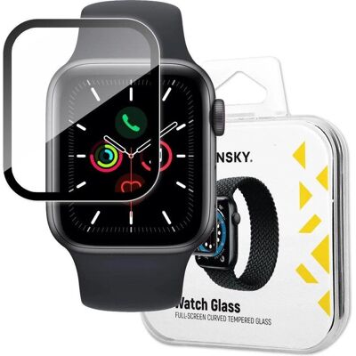 Wozinsky für Apple Watch 6 44mm / Watch 5 44mm / Watch 4 44mm / Watch SE Watch Schwarz, Smartwatch Schutzfolie, Transparent Wozinsky für Apple Watch 6 44mm / Watch 5 44mm / Watch 4 44mm / Watch SE Watch Schwarz, Smartwatch Schutzfolie, Transparent
