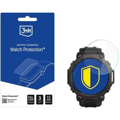 3MK hybridní sklo Watch Protection FlexibleGlass pro Amazfit T-Rex 3 Pro 48mm, Smartwatch Schutzfolie, Transparent 3MK hybridní sklo Watch Protection FlexibleGlass pro Amazfit T-Rex 3 Pro 48mm, Smartwatch Schutzfolie, Transparent