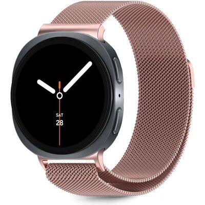 Tech-Protect Stainless Steel Strap Samsung Galaxy Watch 8/8 Classic (40 mm, 44 mm, 46 mm, Edelstahl), Uhrenarmband, Gold, Pink Tech-Protect Stainless Steel Strap Samsung Galaxy Watch 8/8 Classic (40 mm, 44 mm, 46 mm, Edelstahl), Uhrenarmband, Gold, Pink