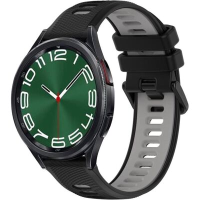 Samsung Galaxy Watch 6 Classic 47mm Watch Strap - Gray/Black, Uhrenarmband, Grau Samsung Galaxy Watch 6 Classic 47mm Watch Strap - Gray/Black, Uhrenarmband, Grau