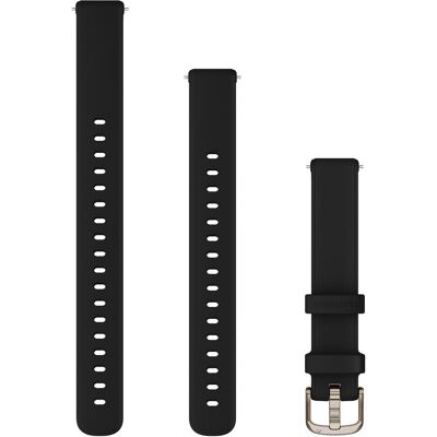Garmin watch strap Lily 2 Silicone Band, black (14 mm, Silicone, Silikon), Uhrenarmband, Schwarz Garmin watch strap Lily 2 Silicone Band, black (14 mm, Silicone, Silikon), Uhrenarmband, Schwarz