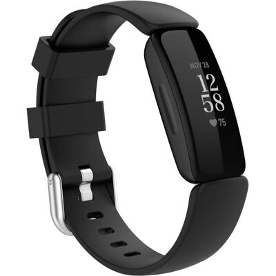 Cover-Discount Fitbit Inspire 2 - Silikon Ersatzarmband schwarz (Silikon), Uhrenarmband, Schwarz Cover-Discount Fitbit Inspire 2 - Silikon Ersatzarmband schwarz (Silikon), Uhrenarmband, Schwarz