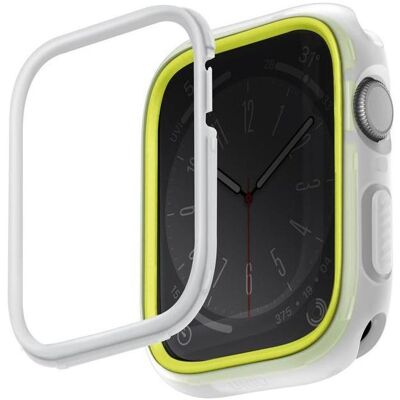 Uniq etui Moduo Apple Watch Series 4/5/6/7/8/SE/SE2 40/41mm limonka-biały/lime-white, Smartwatch Zubehör, Weiss, Mehrfarbig Uniq etui Moduo Apple Watch Series 4/5/6/7/8/SE/SE2 40/41mm limonka-biały/lime-white, Smartwatch Zubehör, Weiss, Mehrfarbig