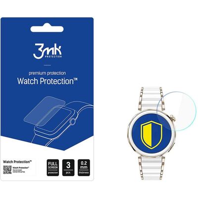 3MK Hybrid Glass Watch Protection FlexibleGlass for Huawei Watch GT5 Pro 42mm, Smartwatch Schutzfolie, Transparent 3MK Hybrid Glass Watch Protection FlexibleGlass for Huawei Watch GT5 Pro 42mm, Smartwatch Schutzfolie, Transparent