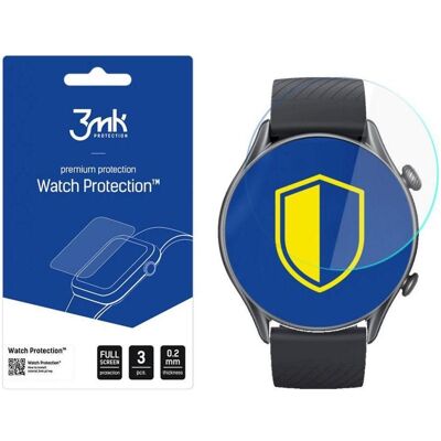 3MK protective film Watch Protection ARC for Xiaomi Amazfit GTR 3 Pro, Smartwatch Schutzfolie, Transparent 3MK protective film Watch Protection ARC for Xiaomi Amazfit GTR 3 Pro, Smartwatch Schutzfolie, Transparent