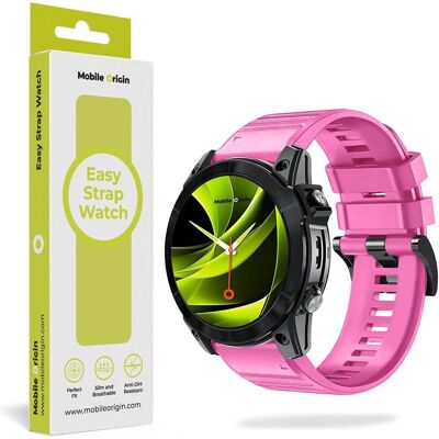 Mobile Origin Easy Strap Silicone Watch 22mm Pink (22 mm, Silicone), Uhrenarmband, Pink Mobile Origin Easy Strap Silicone Watch 22mm Pink (22 mm, Silicone), Uhrenarmband, Pink
