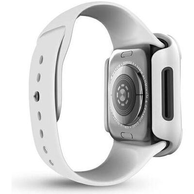 Uniq etui Torres Apple Watch Series 4/5/6/SE 44mm. biały/dove white (TPU), Uhrenarmband, Weiss Uniq etui Torres Apple Watch Series 4/5/6/SE 44mm. biały/dove white (TPU), Uhrenarmband, Weiss