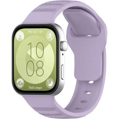 Techsuit - Watchband (W050) - Huawei Watch Fit 3 - Purple (Silicone), Uhrenarmband, Violett Techsuit - Watchband (W050) - Huawei Watch Fit 3 - Purple (Silicone), Uhrenarmband, Violett