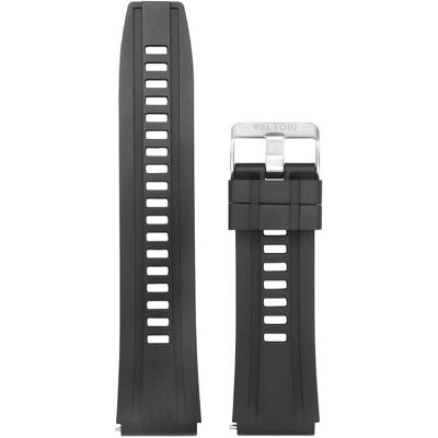 Monroe Pasek do Smartwatcha Męskiego VELTORI VT100 22mm VTP100 (22 mm, Edelstahl, Silikon), Uhrenarmband, Schwarz Monroe Pasek do Smartwatcha Męskiego VELTORI VT100 22mm VTP100 (22 mm, Edelstahl, Silikon), Uhrenarmband, Schwarz