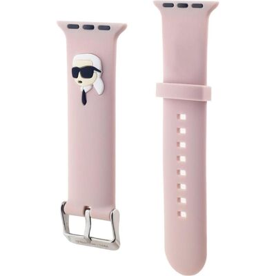 Karl Lagerfeld Fitness bracelet iLike - Karl Head NFT Watch Strap for Apple Watch 38/40/41 Pink (Silikon), Uhrenarmband, Pink Karl Lagerfeld Fitness bracelet iLike - Karl Head NFT Watch Strap for Apple Watch 38/40/41 Pink (Silikon), Uhrenarmband, Pink