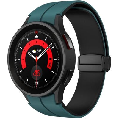 Samsung Galaxy Watch 6, 6 Classic Watch Strap - Dark Green/Black, Uhrenarmband, Grün Samsung Galaxy Watch 6, 6 Classic Watch Strap - Dark Green/Black, Uhrenarmband, Grün