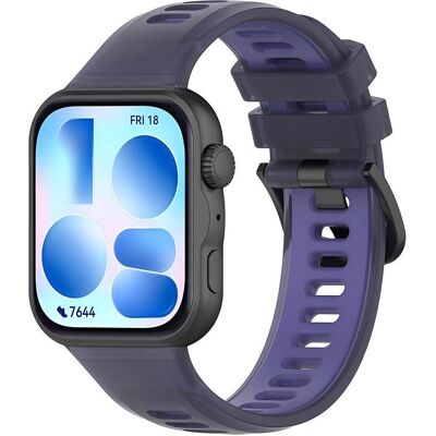 Techsuit - Watchband (W084) - Huawei Watch Fit 3 / Fit 4 / Fit 4 Pro / Fit 5 / Fit 5 Pro - Purple (Silikon), Uhrenarmband, Violett Techsuit - Watchband (W084) - Huawei Watch Fit 3 / Fit 4 / Fit 4 Pro / Fit 5 / Fit 5 Pro - Purple (Silikon), Uhrenarmband, Violett