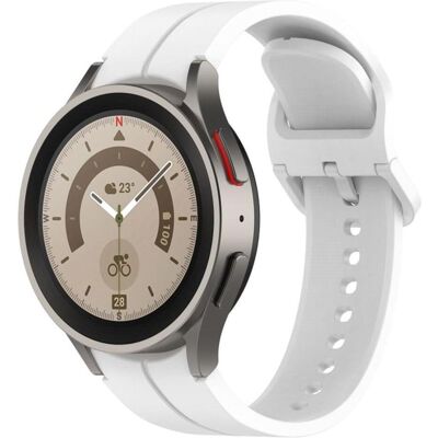 Samsung Galaxy Watch 6, 6 Classic Watch Strap - White, Uhrenarmband, Weiss Samsung Galaxy Watch 6, 6 Classic Watch Strap - White, Uhrenarmband, Weiss