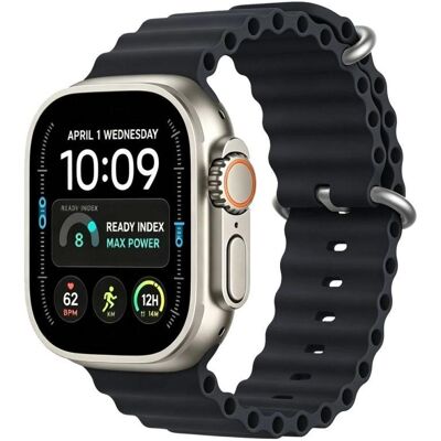 Schwarzes TPU Armband für Apple Watch - Smartwatch Band 42-49mm Schwarzes TPU Armband für Apple Watch - Smartwatch Band 42-49mm