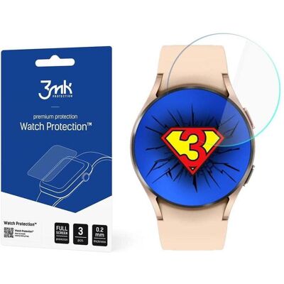 3MK hybrid glass Watch Protection FG for Samsung Galaxy Watch 4 40mm, Smartwatch Schutzfolie, Transparent 3MK hybrid glass Watch Protection FG for Samsung Galaxy Watch 4 40mm, Smartwatch Schutzfolie, Transparent