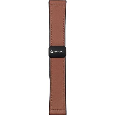 Forcell Strap F-DESIGN FS20 magnetic eco leather strap for SAMSUNG Watch 20 mm brown (20 mm, Silikon, Synthetikleder), Uhrenarmband, Braun Forcell Strap F-DESIGN FS20 magnetic eco leather strap for SAMSUNG Watch 20 mm brown (20 mm, Silikon, Synthetikleder), Uhrenarmband, Braun