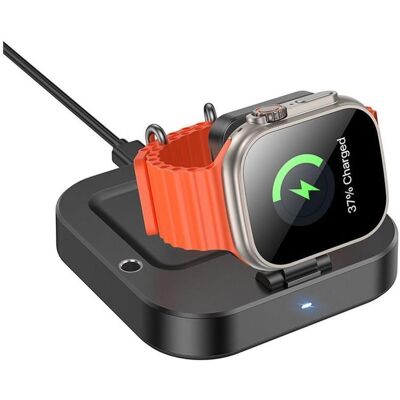 Hoco ładowarka indukcyjna 3w1 kompatybilna z Apple Watch 3A 5W CQ16A czarna (5 W), Wireless Charger, Schwarz Hoco ładowarka indukcyjna 3w1 kompatybilna z Apple Watch 3A 5W CQ16A czarna (5 W), Wireless Charger, Schwarz