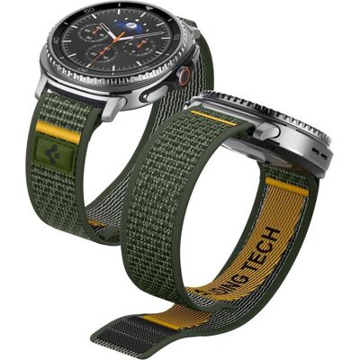 Spigen - Athlex Air - Samsung Galaxy Watch8 40mm - Active Green (20 mm, 22 mm, Fabric, TPU), Uhrenarmband, Grün Spigen - Athlex Air - Samsung Galaxy Watch8 40mm - Active Green (20 mm, 22 mm, Fabric, TPU), Uhrenarmband, Grün