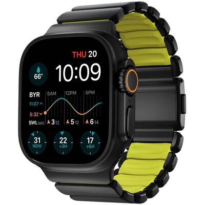 Nomad Spartan Band Black Titanium Volt 49mm (24 mm, Metall, Titanium), Uhrenarmband, Schwarz, Mehrfarbig Nomad Spartan Band Black Titanium Volt 49mm (24 mm, Metall, Titanium), Uhrenarmband, Schwarz, Mehrfarbig