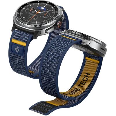 Spigen Athlex Air (46 mm, atmungsaktivem Gewebe), Uhrenarmband, Schwarz, Gelb, Blau Spigen Athlex Air (46 mm, atmungsaktivem Gewebe), Uhrenarmband, Schwarz, Gelb, Blau