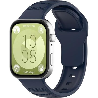 Techsuit - Watchband (W050) - Huawei Watch Fit 3 - Blue (Silikon), Uhrenarmband, Blau Techsuit - Watchband (W050) - Huawei Watch Fit 3 - Blue (Silikon), Uhrenarmband, Blau