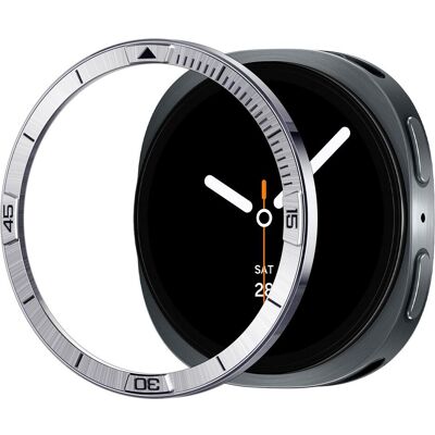 Spigen - Bezel Tune Pilot - for Samsung Galaxy Watch8 44mm, Stainless Steel - Silver, Smartwatch Zubehör, Silber Spigen - Bezel Tune Pilot - for Samsung Galaxy Watch8 44mm, Stainless Steel - Silver, Smartwatch Zubehör, Silber