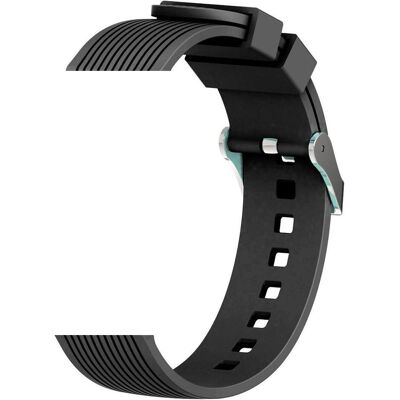 Devia Band Deluxe Sport für Samsung Watch 1/2/3 42mm (20mm) schwarz (Silikon), Uhrenarmband, Schwarz Devia Band Deluxe Sport für Samsung Watch 1/2/3 42mm (20mm) schwarz (Silikon), Uhrenarmband, Schwarz