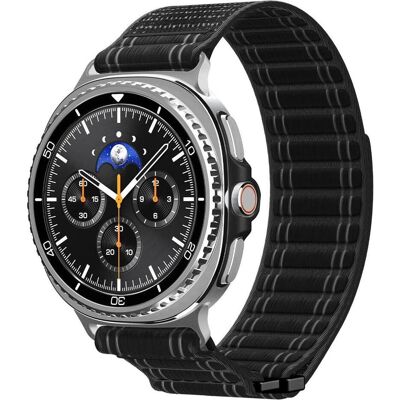 Spigen WBFO Band for Samsung Galaxy Watch 8 / Classic (40/44/46mm) black (20 mm, 22 mm, Nylon), Uhrenarmband, Schwarz Spigen WBFO Band for Samsung Galaxy Watch 8 / Classic (40/44/46mm) black (20 mm, 22 mm, Nylon), Uhrenarmband, Schwarz