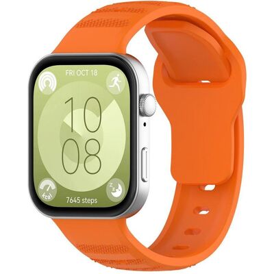 Techsuit - Watchband (W050) - Huawei Watch Fit 3 - Orange (Silicone), Uhrenarmband, Orange Techsuit - Watchband (W050) - Huawei Watch Fit 3 - Orange (Silicone), Uhrenarmband, Orange