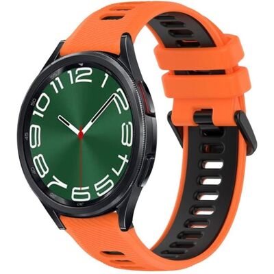Samsung Galaxy Watch 6 Classic 47mm Watch Strap - Orange/Black, Uhrenarmband, Orange Samsung Galaxy Watch 6 Classic 47mm Watch Strap - Orange/Black, Uhrenarmband, Orange