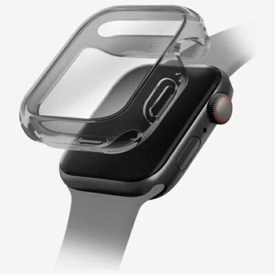 Uniq Garde case for Apple Watch 46 mm - smoked, Smartwatch Zubehör, Grau, Schwarz Uniq Garde case for Apple Watch 46 mm - smoked, Smartwatch Zubehör, Grau, Schwarz