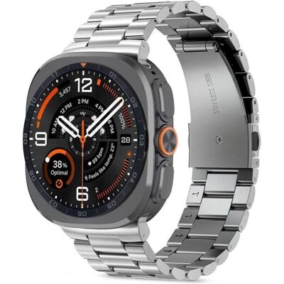 Tech-Protect EDELSTAHL SAMSUNG GALAXY WATCH ULTRA 1 / 2 2024-2026 (47 MM) SILBER, Smartwatch Zubehör, Silber Tech-Protect EDELSTAHL SAMSUNG GALAXY WATCH ULTRA 1 / 2 2024-2026 (47 MM) SILBER, Smartwatch Zubehör, Silber