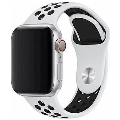 Devia Sportarmband WeissSchwarz 384041mm, Uhrenarmband, Weiss, Schwarz Devia Sportarmband WeissSchwarz 384041mm, Uhrenarmband, Weiss, Schwarz
