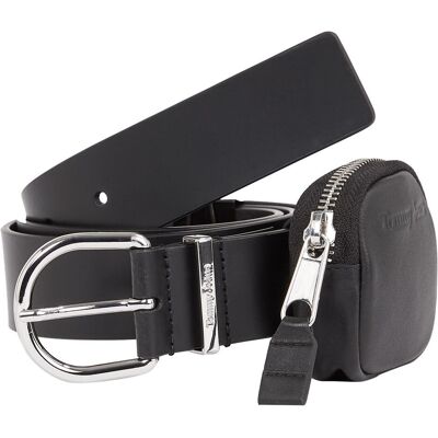 Tommy Hilfiger Damen, Gürtel, Damen-Hosengürtel TJW Elevated Fashion Leder, Schwarz, (80) Tommy Hilfiger Damen, Gürtel, Damen-Hosengürtel TJW Elevated Fashion Leder, Schwarz, (80)
