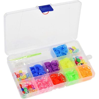 Loom Bands, Haargummi, in Aufbewahrungsbox (Haargummi) Loom Bands, Haargummi, in Aufbewahrungsbox (Haargummi)