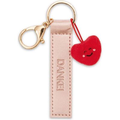 Magni, Unisex, Schlüsselanhänger, NICI Schlüsselanhänger Danke! Kunstlederband mit Herz roségold 10cm, Rot, Rosa Magni, Unisex, Schlüsselanhänger, NICI Schlüsselanhänger Danke! Kunstlederband mit Herz roségold 10cm, Rot, Rosa