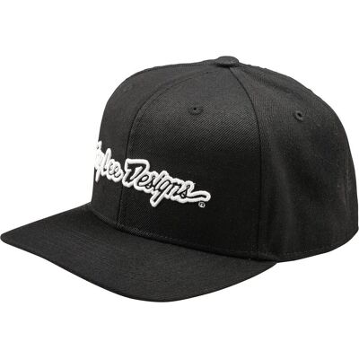 Troy Lee Designs, Herren, Cap, Curved Snapback Cap, Signature, black, one size, Schwarz, (One Size) Troy Lee Designs, Herren, Cap, Curved Snapback Cap, Signature, black, one size, Schwarz, (One Size)