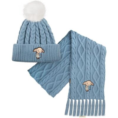 Cinereplicas, Mütze, Harry Potter: Dobby Mütze und Schal Set, Blau, (One Size) Cinereplicas, Mütze, Harry Potter: Dobby Mütze und Schal Set, Blau, (One Size)