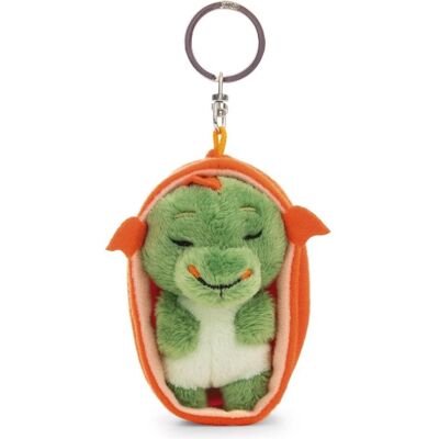 NICI, Unisex, Schlüsselanhänger, plush keychain sleeping dragon green 8 cm, Grün, Orange NICI, Unisex, Schlüsselanhänger, plush keychain sleeping dragon green 8 cm, Grün, Orange