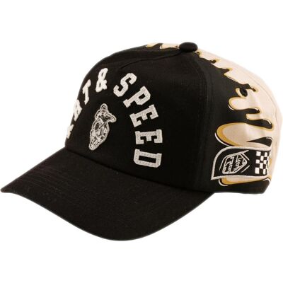 Troy Lee Designs, Unisex, Cap, Unstructured Snapback Cap, Finish Line, black/pumice, one size, Schwarz, (One Size) Troy Lee Designs, Unisex, Cap, Unstructured Snapback Cap, Finish Line, black/pumice, one size, Schwarz, (One Size)