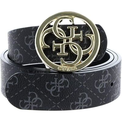 Guess Damen, Gürtel, Kunstleder Gürtel, Schwarz, Gold, (M) Guess Damen, Gürtel, Kunstleder Gürtel, Schwarz, Gold, (M)
